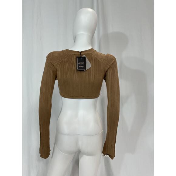 Michael Costello x Revolve 'Kadri' Brown Top Size S - NWT - Picture 3 of 5